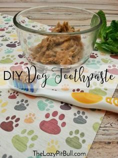 DIY Dog Toothpaste |